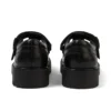 Junior Girls Kori T Bar Leather Black