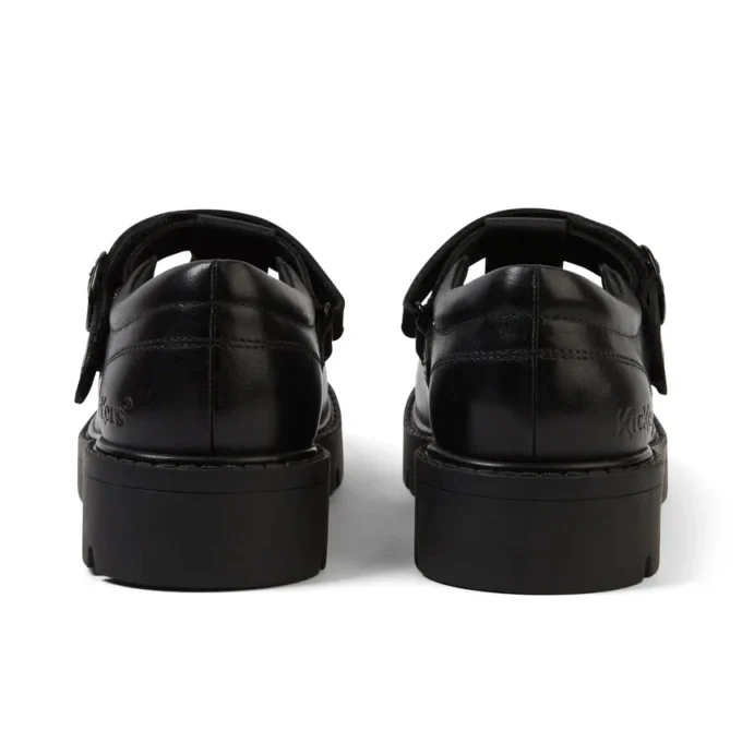 Junior Girls Kori T Bar Leather Black