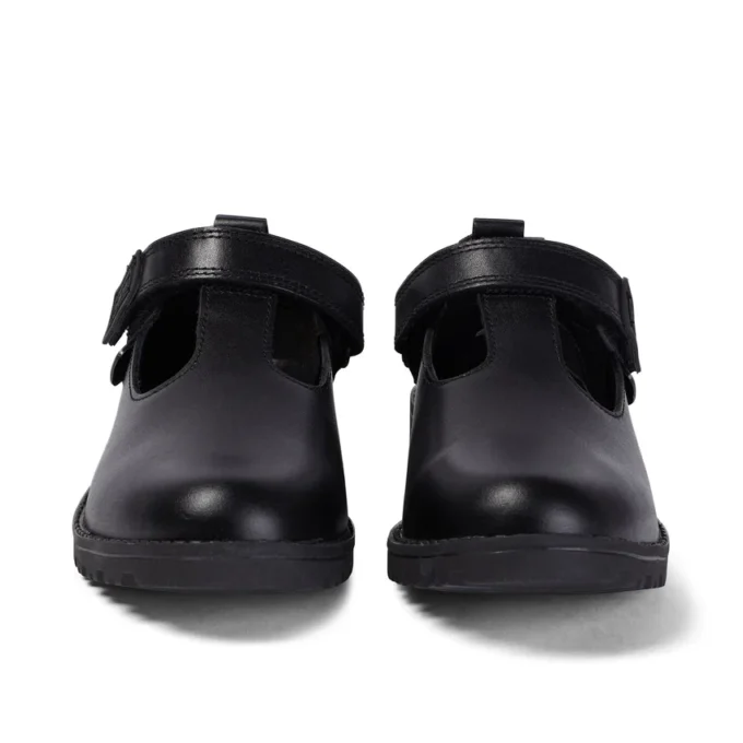 Junior Girls Lachly T-Bar Leather Black Junior Girls Lachly T-Bar Leather Black