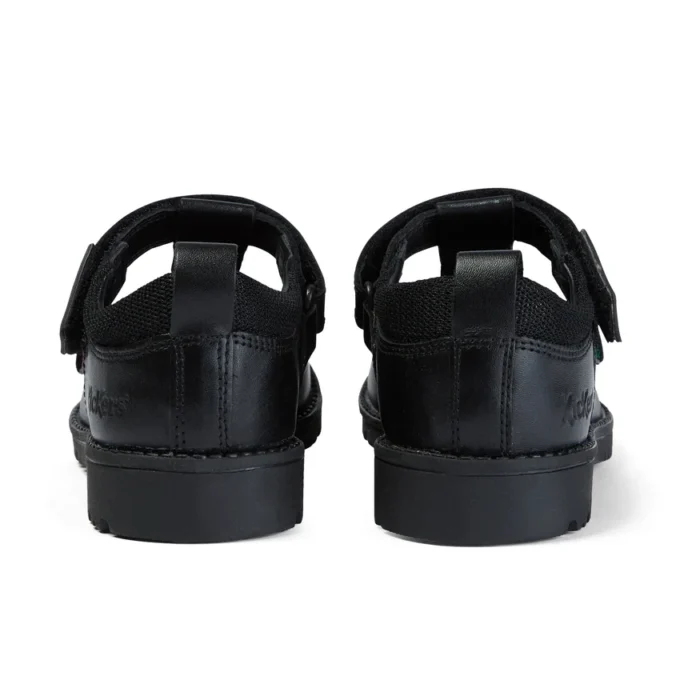 Junior Girls Lachly T-Bar Leather Black Junior Girls Lachly T-Bar Leather Black