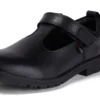 Junior Girls Lachly T-Bar Leather Black Junior Girls Lachly T-Bar Leather Black