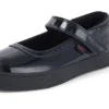 Junior Girls Tovni Brogue MJ Patent Leather Black