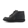 Junior Unisex Kick Hi Zip Leather Alternative Μαύρο
