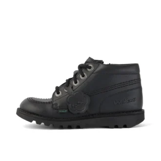 Junior Unisex Kick Hi Zip Leather Alternative Μαύρο