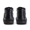 Junior Unisex Kick Hi Zip Leather Black Junior Unisex Kick Hi Zip Leather Black