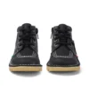 Junior Unisex Kick Hi Zip Leather Μαύρο/Λευκό