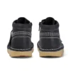 Junior Unisex Kick Hi Zip Leather Μαύρο/Λευκό