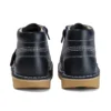 Junior Unisex Kick Hi Zip Leather Navy Junior Unisex Kick Hi Zip Leather Navy