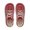 Junior Unisex Kick Hi Zip Leather Red Junior Unisex Kick Hi Zip Leather Red