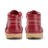Junior Unisex Kick Hi Zip Leather Red Junior Unisex Kick Hi Zip Leather Red