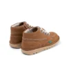 Junior Unisex Kick Hi Zip Leather Tan Junior Unisex Kick Hi Zip Leather Tan