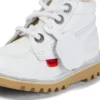 Παιδικό Unisex Kick Hi Zip Δέρμα Λευκό Παιδικό Unisex Kick Hi Zip Δέρμα Λευκό