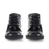 Junior Unisex Kick Hi Zip Patent Leather Black Junior Unisex Kick Hi Zip Patent Leather Black
