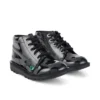 Junior Unisex Kick Hi Zip Patent Leather Black Junior Unisex Kick Hi Zip Patent Leather Black