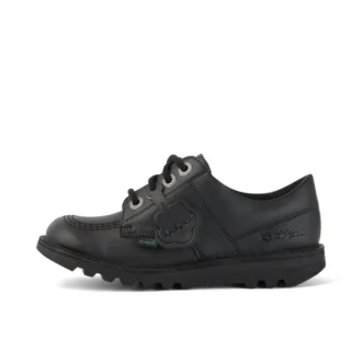 Junior Unisex Kick Lo Δέρμα Alternative Μαύρο