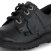 Junior Unisex Kick Lo Δέρμα Alternative Μαύρο