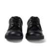Junior Unisex Kick Lo Δέρμα Μαύρο