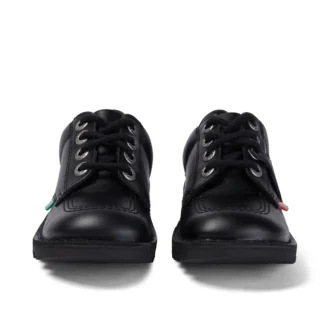 Junior Unisex Kick Lo Δέρμα Μαύρο