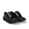 Junior Unisex Kick Lo Δέρμα Μαύρο