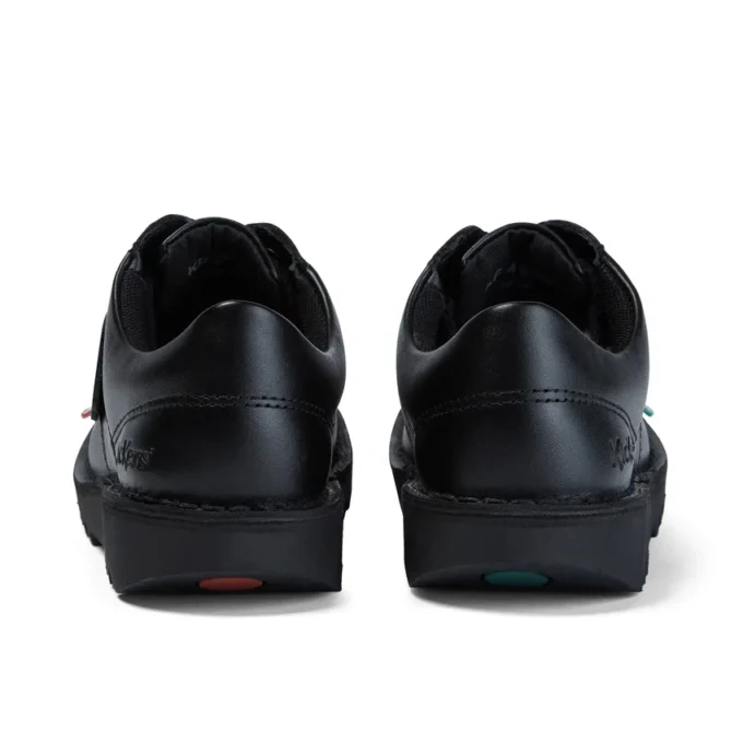 Junior Unisex Kick Lo Δέρμα Μαύρο