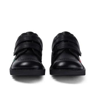 Junior Unisex Kick Lo Twin Vel Δέρμα Μαύρο