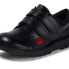 Junior Unisex Kick Lo Twin Vel Δέρμα Μαύρο