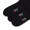 Κάλτσες για ενήλικες Unisex Everyday Crew, σετ 3 τεμαχίων, μαύρες Κάλτσες για ενήλικες Unisex Everyday Crew, σετ 3 τεμαχίων, μαύρες