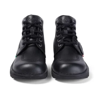 Kick Hi για ενήλικες άνδρες, δέρμα, μαύρο