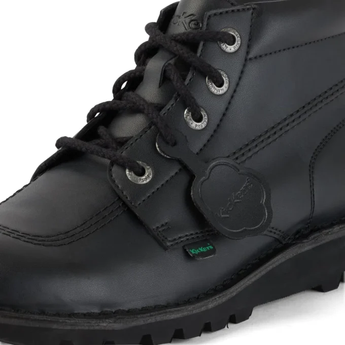 Youth Unisex Kick Hi Leather Alternative Black