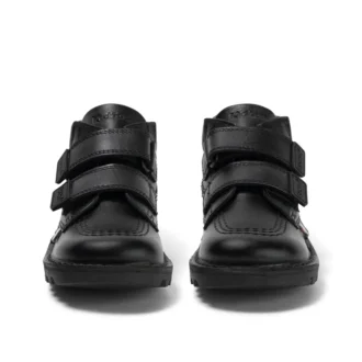 Kick Hi Roll για αγόρια, δέρμα, μαύρο