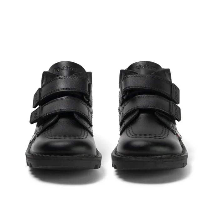 Kick Hi Roll για αγόρια, δέρμα, μαύρο
