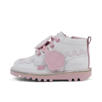 Kick Hi Wave Leather White για κοριτσάκια