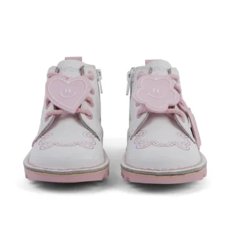 Kick Hi Wave Leather White για κοριτσάκια