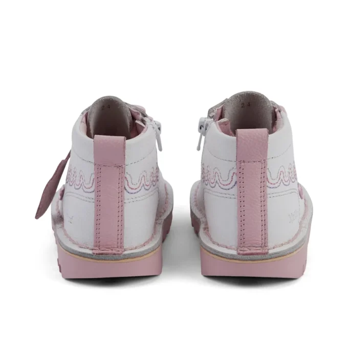 Kick Hi Wave Leather White για κοριτσάκια