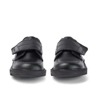Kick Lo Scuff για αγόρια, δερμάτινα, μαύρα