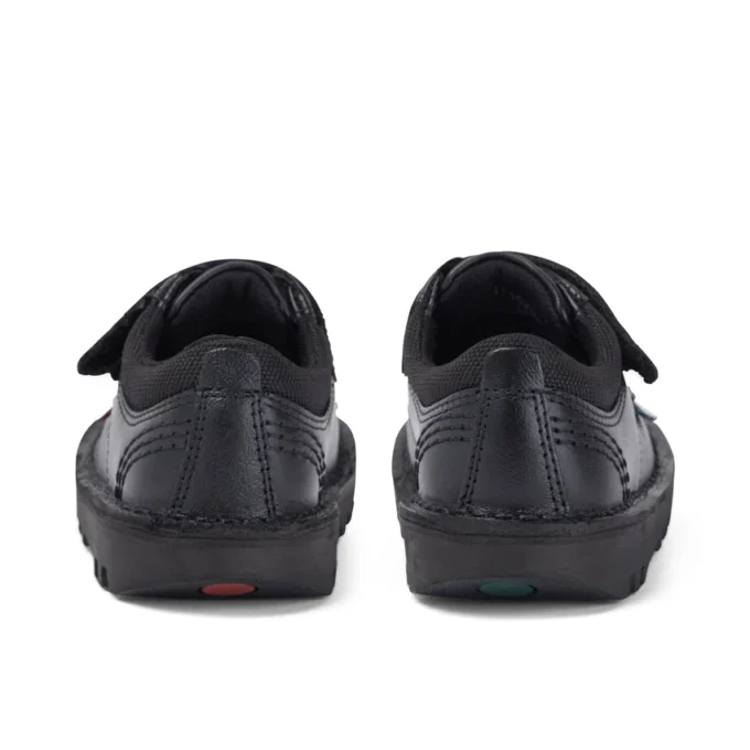 Kick Lo Scuff για αγόρια, δερμάτινα, μαύρα