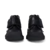 Kick Mid Scuff για μικρά αγόρια, δέρμα, μαύρο