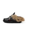 Kick Mule Fur Mains Black για ενήλικες, Unisex