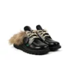 Kick Mule Fur Mains Black για ενήλικες, Unisex