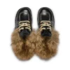 Kick Mule Fur Mains Black για ενήλικες, Unisex