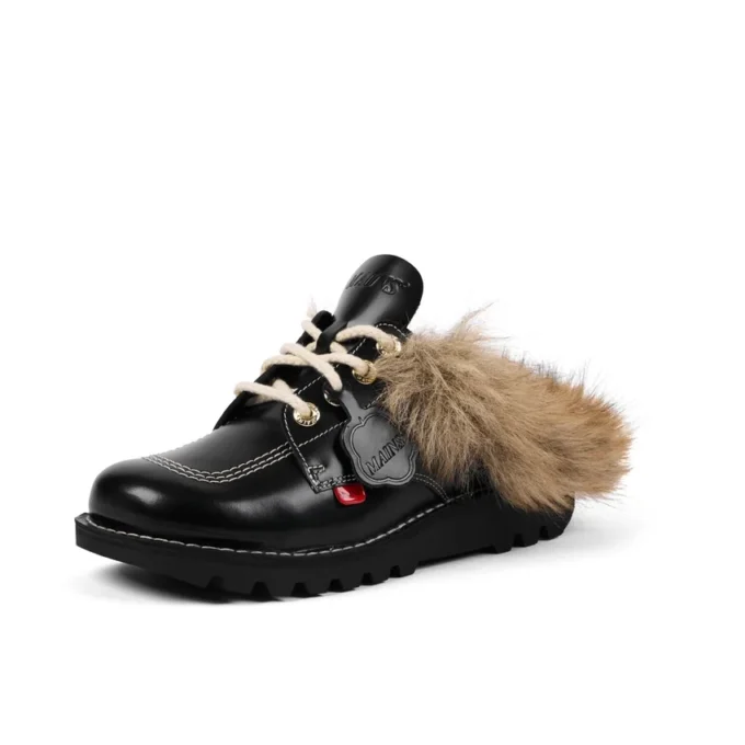 Kick Mule Fur Mains Black για ενήλικες, Unisex