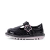 Kick Tbar Galactic Leather Black για μικρά κορίτσια