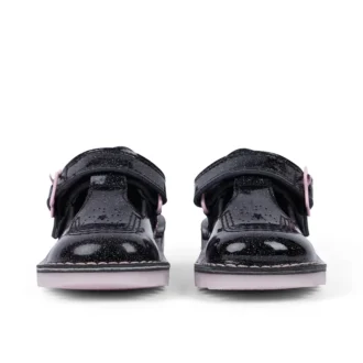 Kick Tbar Galactic Leather Black για μικρά κορίτσια