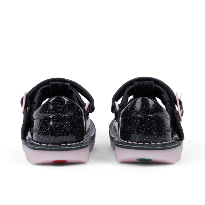 Kick Tbar Galactic Leather Black για μικρά κορίτσια