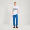 Κλασικό κοντομάνικο T-shirt Kickers για ενήλικες άνδρες, λευκό Κλασικό κοντομάνικο T-shirt Kickers για ενήλικες άνδρες, λευκό