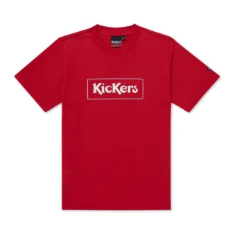 Κλασικό μπλουζάκι Kickers για ενήλικες άνδρες, κόκκινο