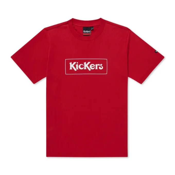 Κλασικό μπλουζάκι Kickers για ενήλικες άνδρες, κόκκινο Κλασικό μπλουζάκι Kickers για ενήλικες άνδρες, κόκκινο