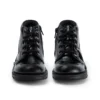 Κορίτσια Junior Kick Hi Zip Leather Alternative Λουστρίνι Μαύρο