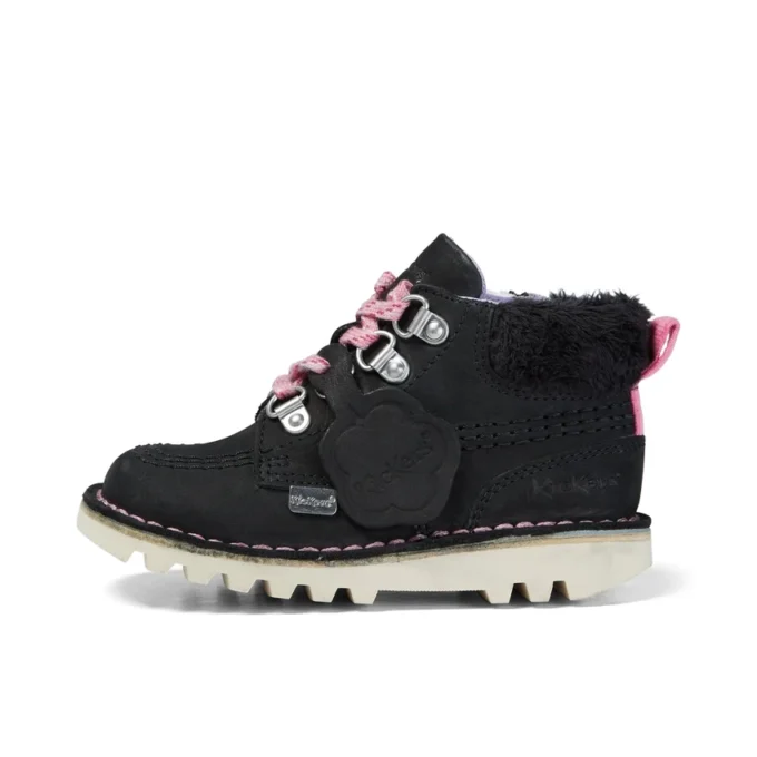 Κοριτσίστικες μπότες Kick Hi Winter Nubuck Μαύρες