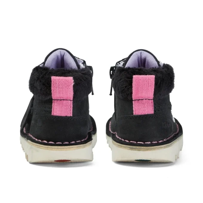 Κοριτσίστικες μπότες Kick Hi Winter Nubuck Μαύρες